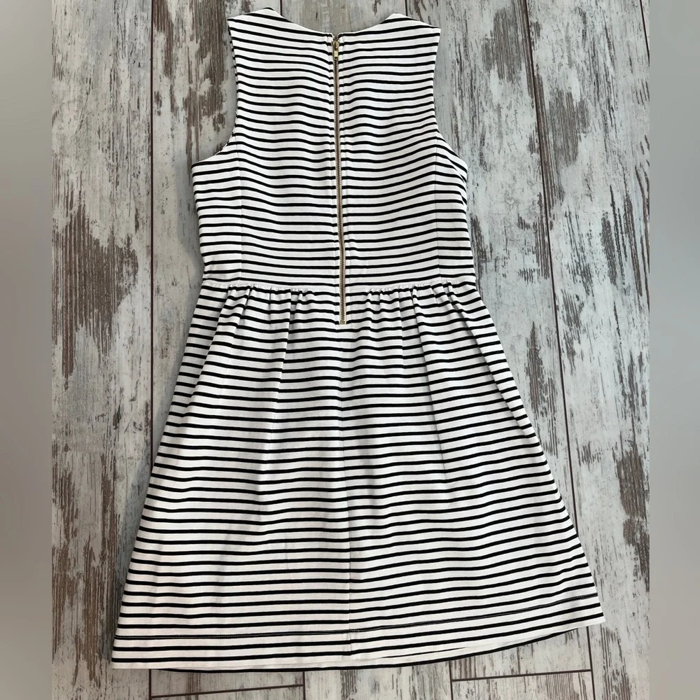 J.Crew Daybreak Striped Pleated Ponte Mini Dress - Size Small - Picture 15 of 16